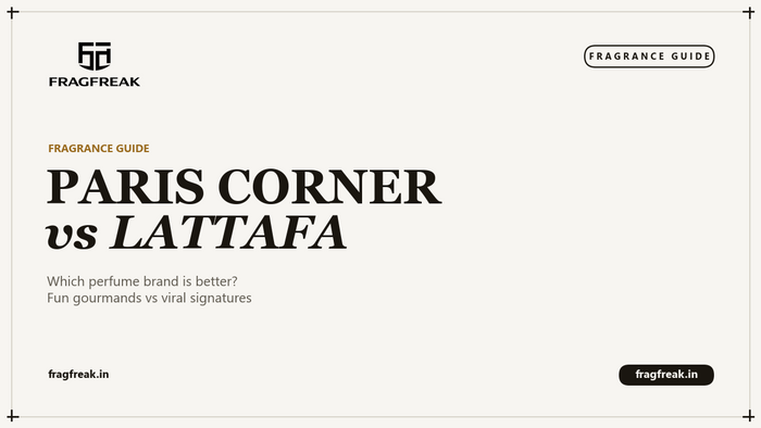 FragFreak cover, Paris Corner vs Lattafa brands.