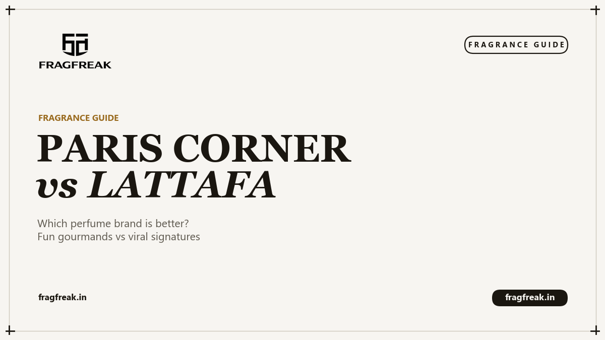 FragFreak cover, Paris Corner vs Lattafa brands.
