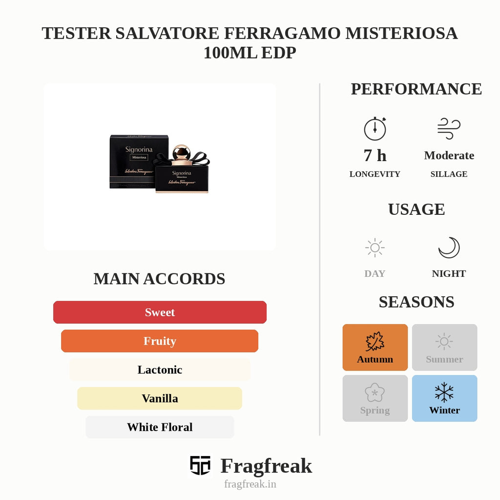 Tester Salvatore Ferragamo Misteriosa 100Ml Edp