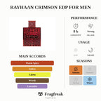 Rayhaan Crimson EDP for Men