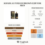 Khadlaj Fursan Brown Edp For Men