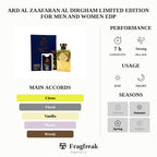 Ard Al Zaafaran Al Dirgham Limited Edition For Men And Women Edp