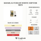 Khadlaj Fursan White Edp For Men