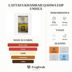 Lattafa Khamrah Qahwa EDP Unisex