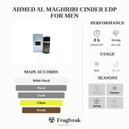 Ahmed Al Maghribi Cinder Edp For Men