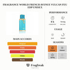 Fragrance World French Avenue Vulcan Feu Edp Unisex