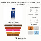 Fragrance World French Avenue Azzure Aoud Edp For Men