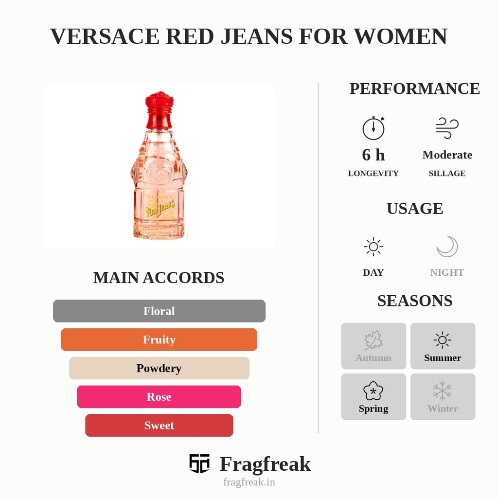 Versace Red Jeans For Women
