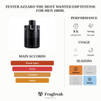 Tester Azzaro The Most Wanted Edp Intense For Men 100Ml