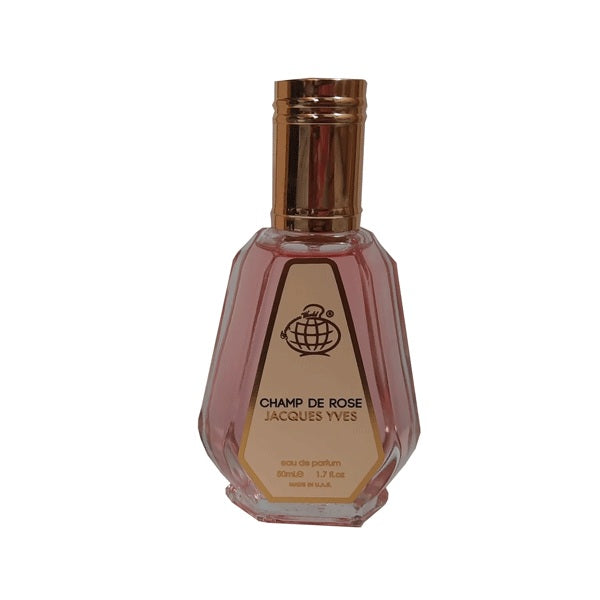 Fragrance World Champ de Rose Jacques Yves EDP bottle