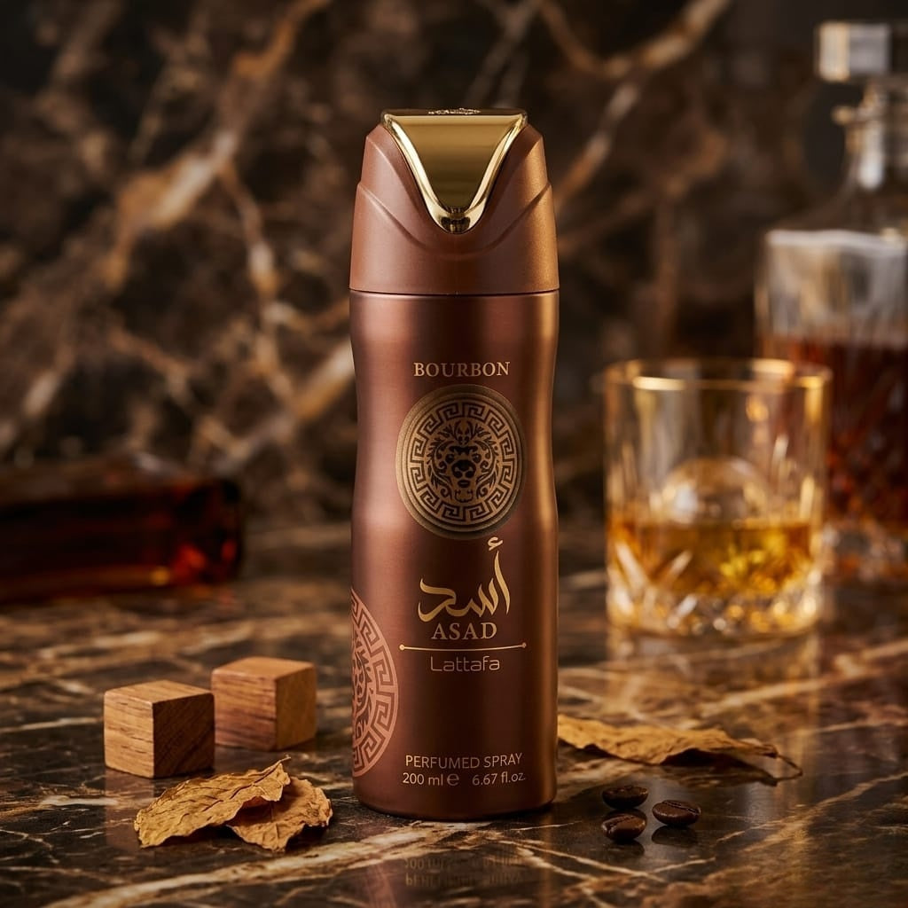 Lattafa Asad Bourbon Deodorant Spray
