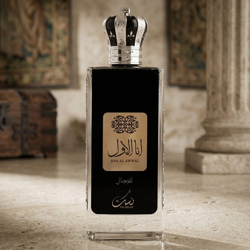 Nusuk Ana Al Awwal Silver EDP fresh woody powdery perfume for men