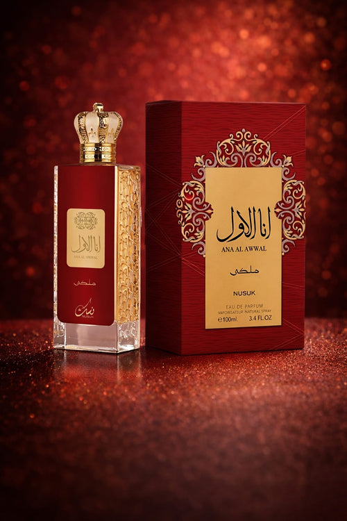 Nusuk Ana Al Malaki Awwal EDP sweet fruity oriental perfume for unisex